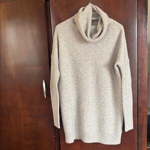 Vince small cashmere wool blend oversized turtleneck sweater